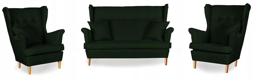 Zestaw wypoczynkowy mebli uszak ARI sofa fotele skandynawskie Family Meble