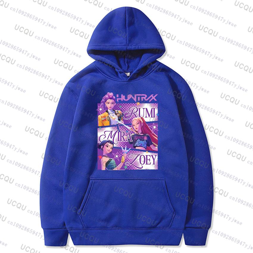 

KPop Demon Hunters Anime Family Hoodies Autumn Winter Men Women Sweatshirt Streetwear Oversize Sport Cotton Pullovers Hoodies 3XL