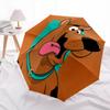 Scooby-Doo  pattern, automatic folding umbrella, portable and foldable design, 8 ribs, a Christmas or birthday gift.