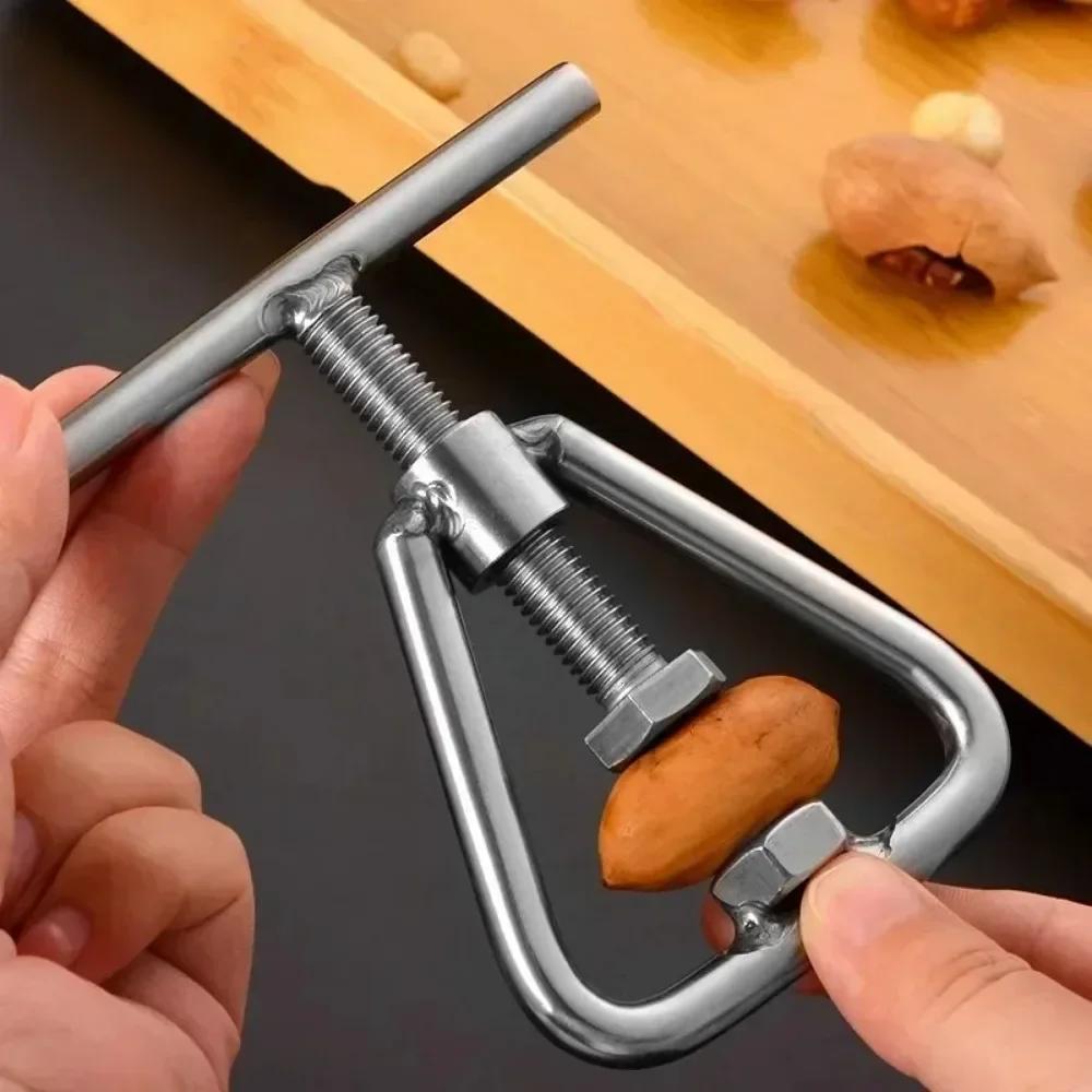 1PC Multifunctional Manual Nut Opener Cracker Machine Walnut Kitchen Tool Steel Sheller Nut Macadamia Accessories
