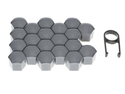 Screw Caps 19 Mm, Graphite, 20 Pcs.