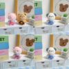 Plush Animal Keychain With Short Plush Fabric For Kid Playroom Decor
