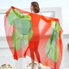 Women's Chiffon Scarf - Lightweight, Printed Sun Protection for Spring, Summer, Fall - Versatile Beach Shawl