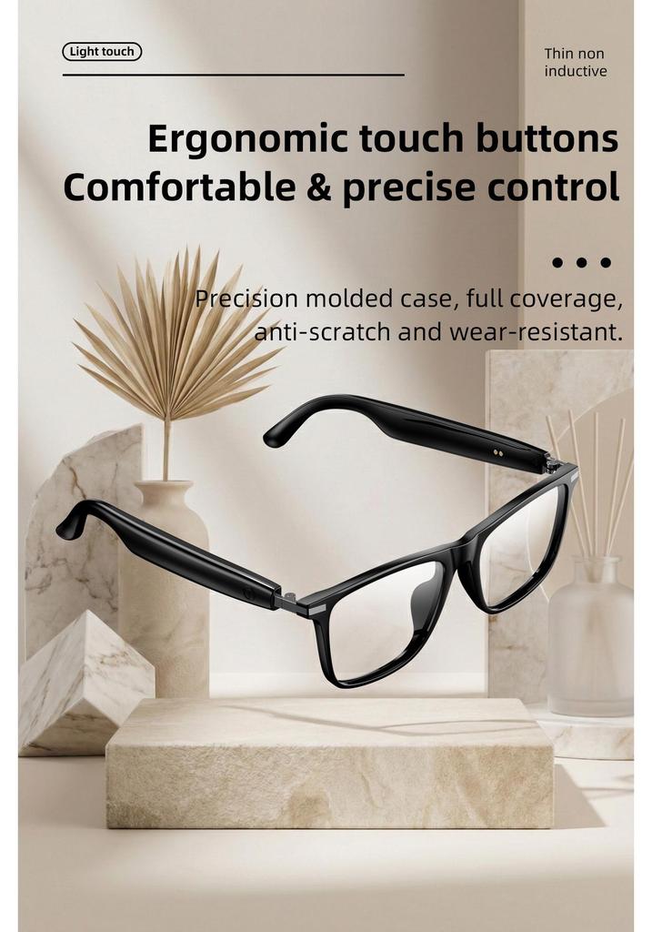 AI Translation Bluetooth Glasses GS20 with Photochromic Lenses for Driving & Music