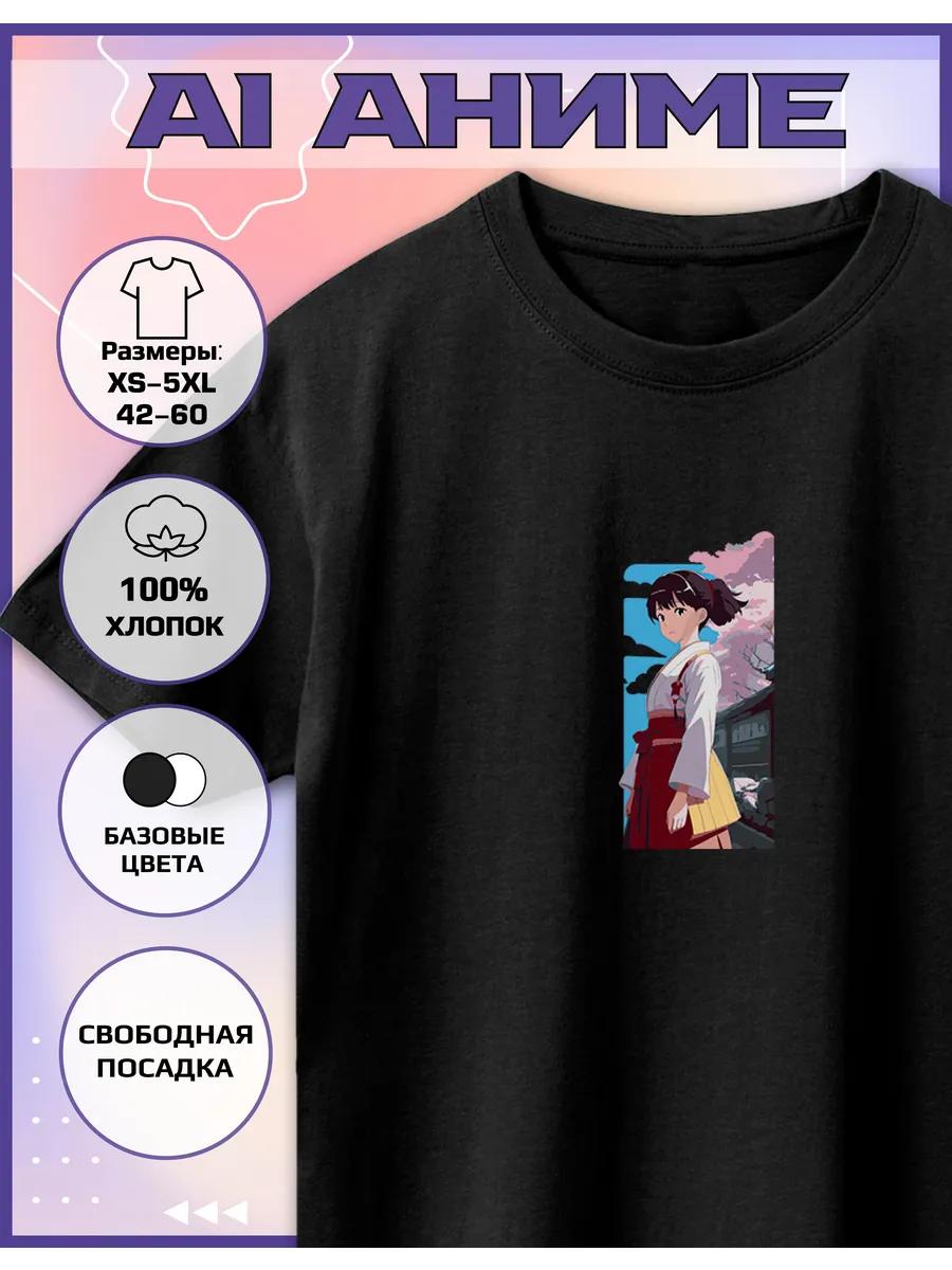 Anime Print T-shirt S