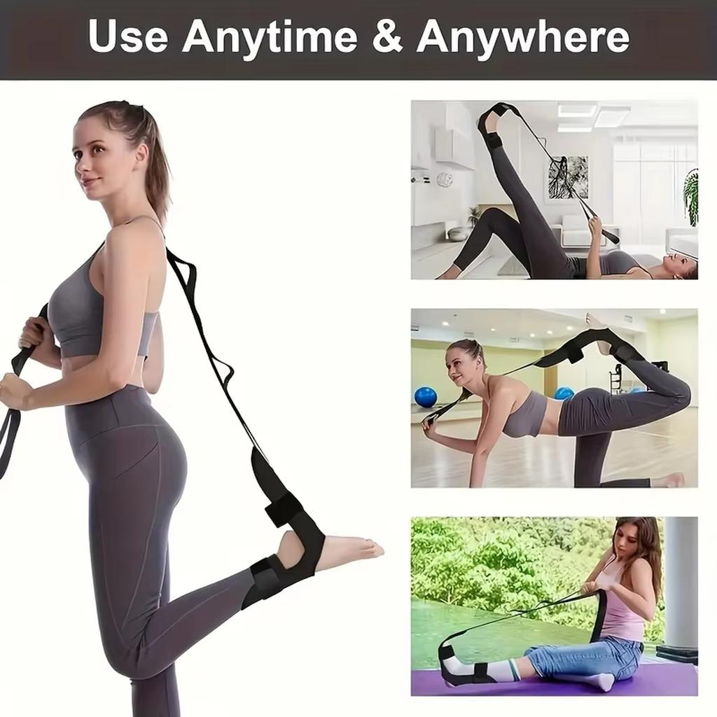 Yoga-Dehnband mit verstellbaren Schlaufen für Flexibilität und Bewegungsfreiheit, zur Unterstützung der Fuß- und Sprunggelenkskorrektur und Muskelrehabilitation