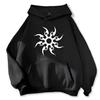 Men's new hotsale hoodie with sun pattern print Harajuku hoodie fashionable and casual hoodie cartoon pattern top