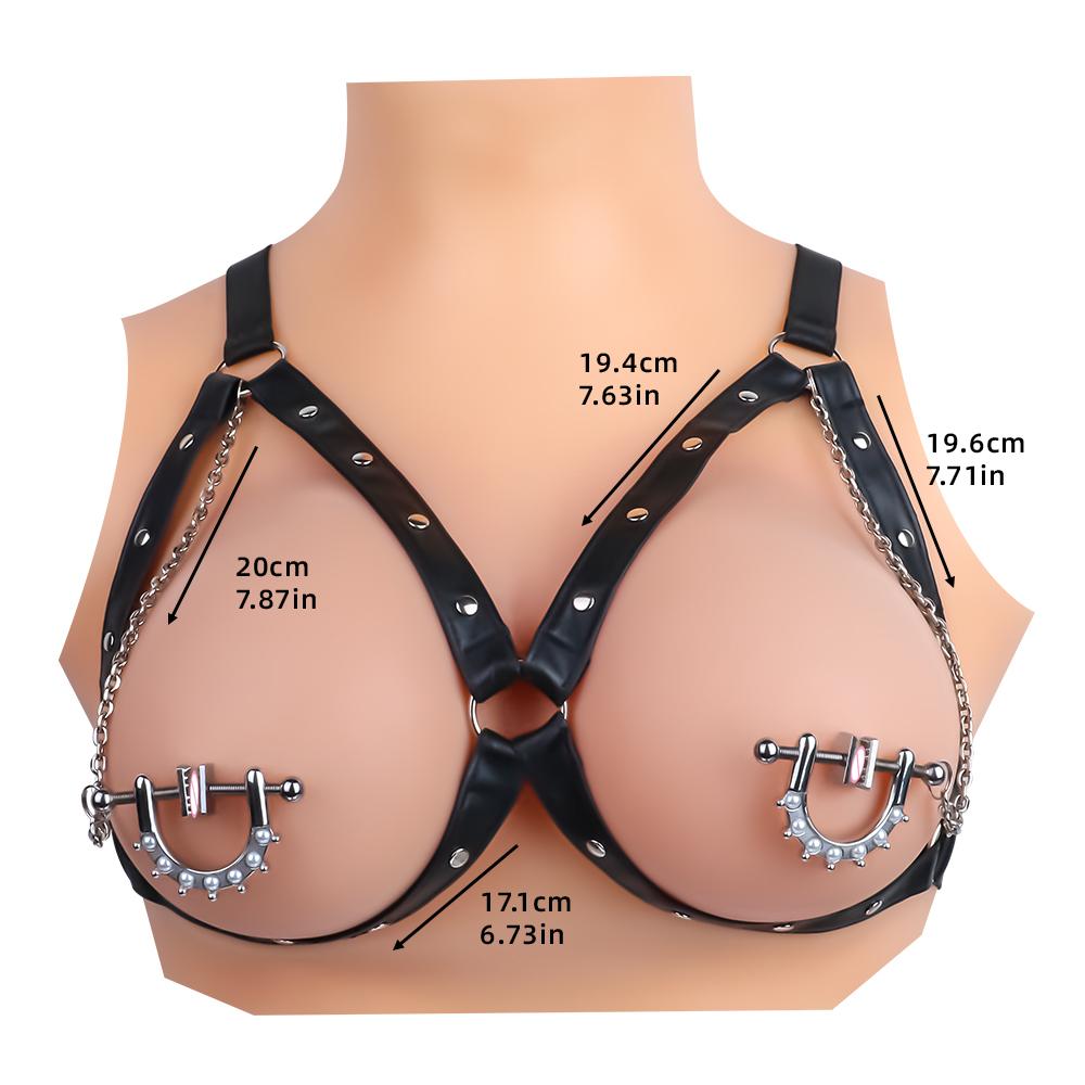 QKKQ Unique Design Nipple Clamps Metal Clips Lock BDSM Nipple Toys Breast Clamps Non Piercing Adjustable Clips Sex Toys