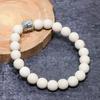 Natural White Coral Gemstone Handmade Cuff Adjustable ETC-9689