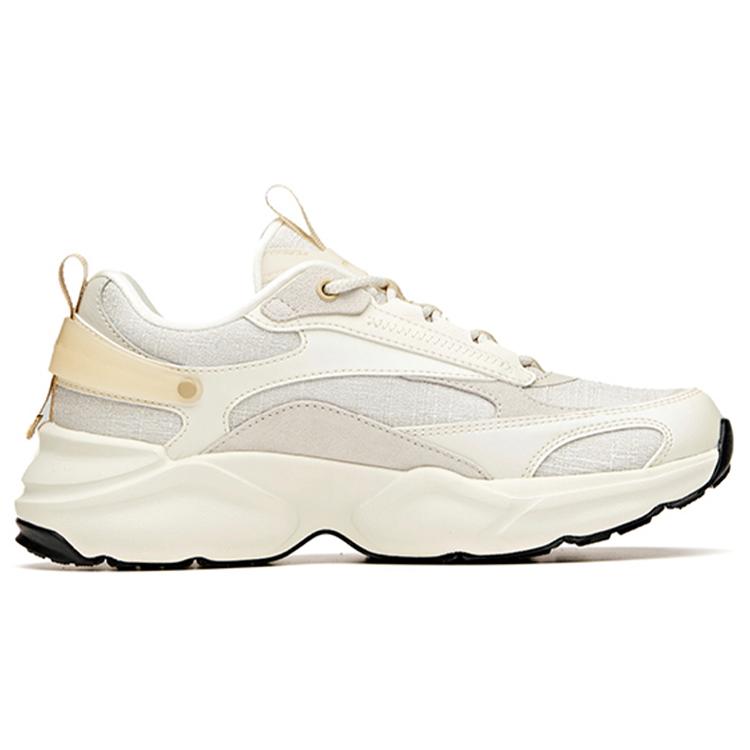 New Anta Cushioning Anti-Slip Wear-Resistant Breathability Low-Top Sports Casual Shoes Women's Light Beige 922118881-1