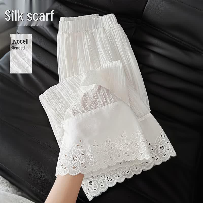 Women s Tencel High-Waist Wide-Leg Casual Pants XL