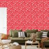 Red Animal Skin Wallpaper Coral and Red 50x1000