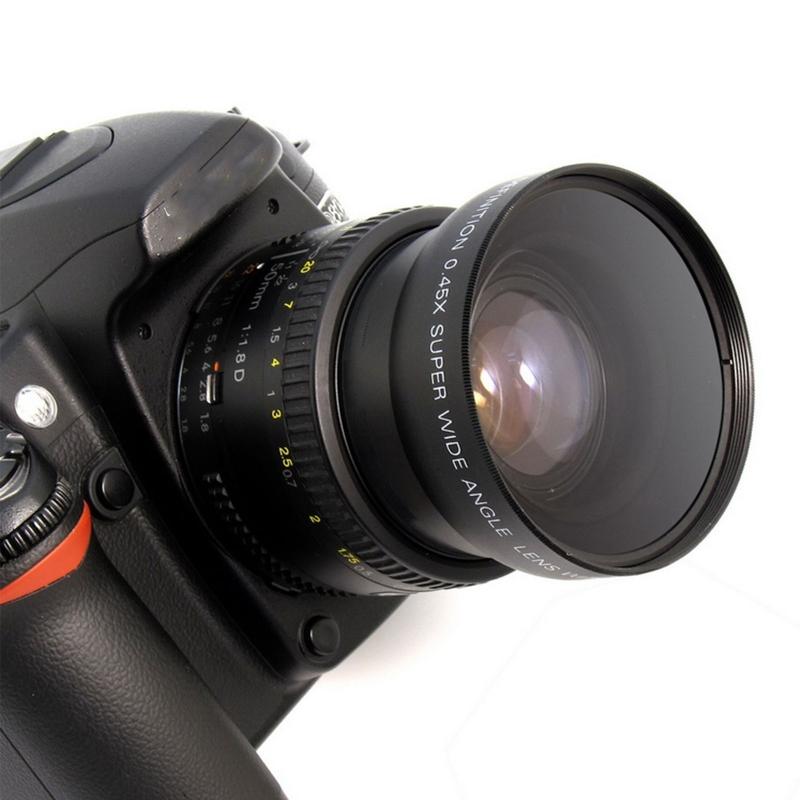 High Definition Wide-angle Macro Lens 55mm 0.45X Multi-layer Coated Wide Angle Lens with Macro Portion for Camera