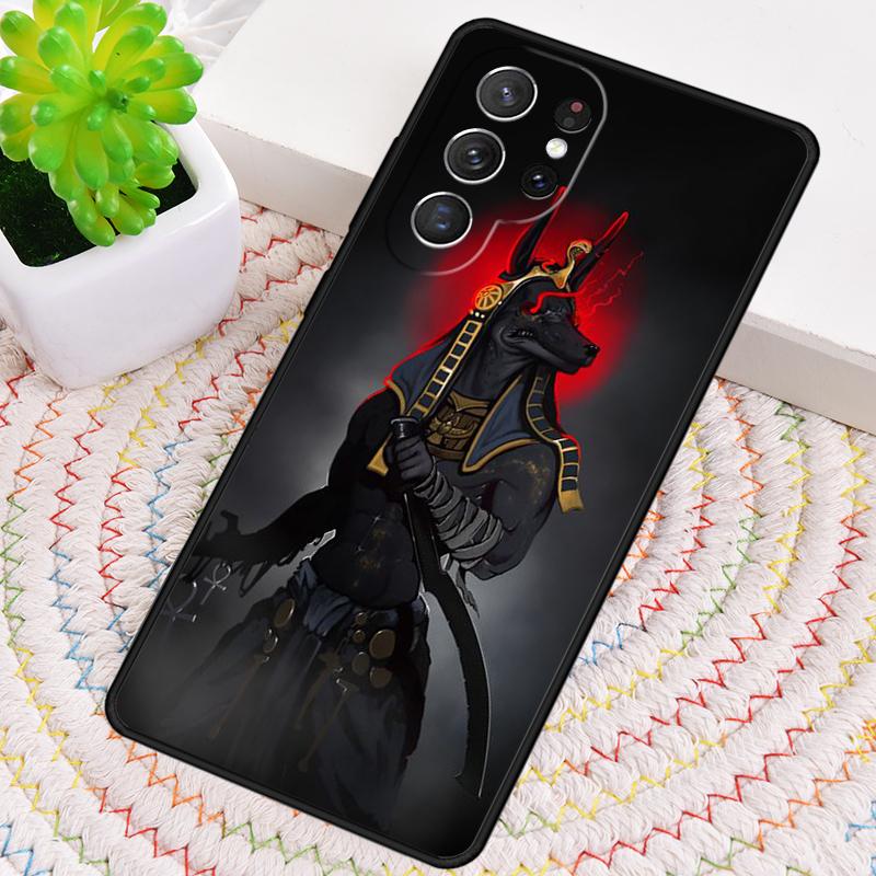 Anubis Ägyptischer Gott Handyhülle für Samsung Galaxy note 10 pro S26 Ultra S23 S24 FE S25 S21 S22 PLUS stoßfest Hülle