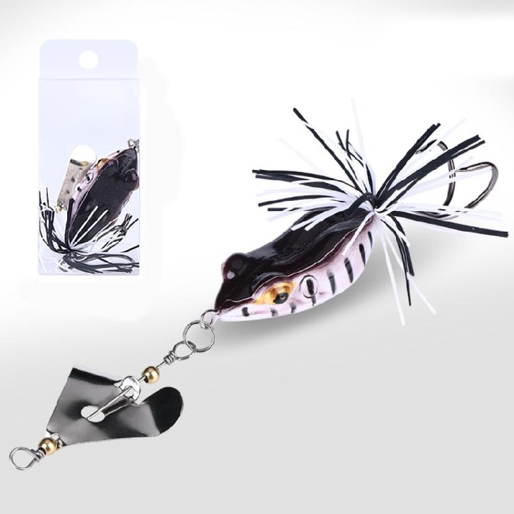5Lots Frogs Soft Lures Tube Baits Plastic Fishing Lures with Fishing Hook Topwaters Frogs Artificial 3D Eye