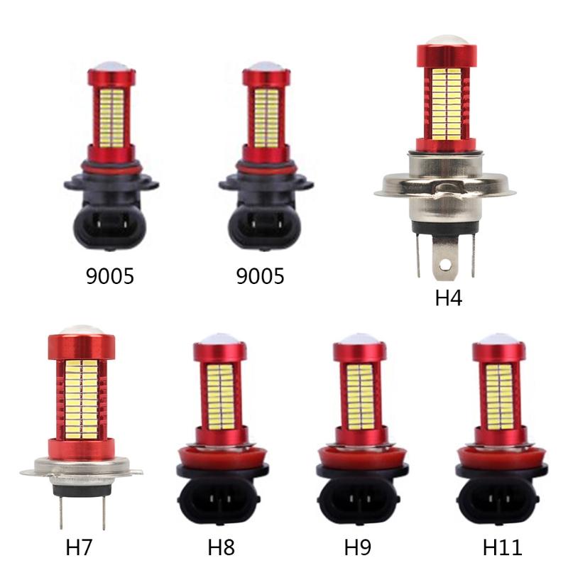 Car Lights Driving Headlight H9 H7 H8 H10 H11 9005 9006 Auto Fog Light LED Bulb Dustproof Waterproof 4014 106smd Lamp