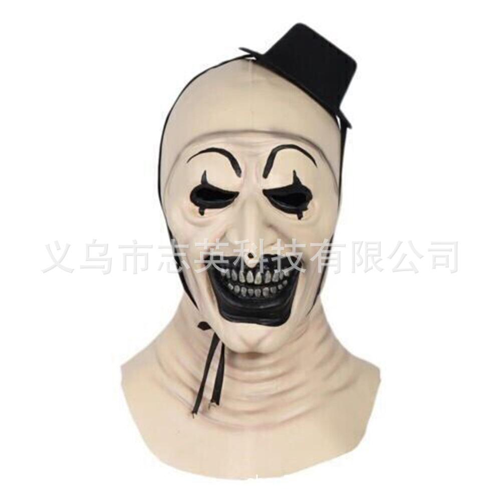 Best-selling Terrifying Clown Mask, Hat, Clown Headgear for Halloween Masquerade Horror Cos Props