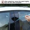 6Pcs Glossy Black Pillar Posts Door Window Trim Decoration Cover Stickers Styling For Nissan Altima 2008-2012
