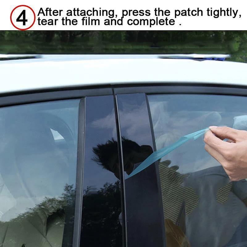 6Pcs Glossy Black Pillar Posts Door Window Trim Decoration Cover Stickers Styling For Nissan Altima 2008-2012