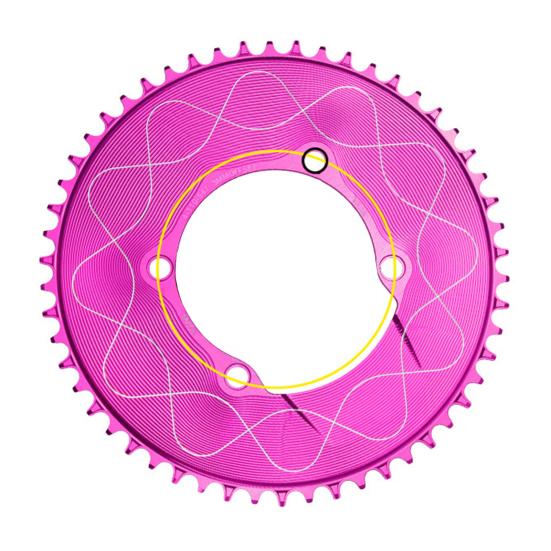Motor Sprocket Heavy Duty Aluminum Alloy Chainring 40T To 58T Waterproof Rustproof Tooth Disc Replacement for Road Bike