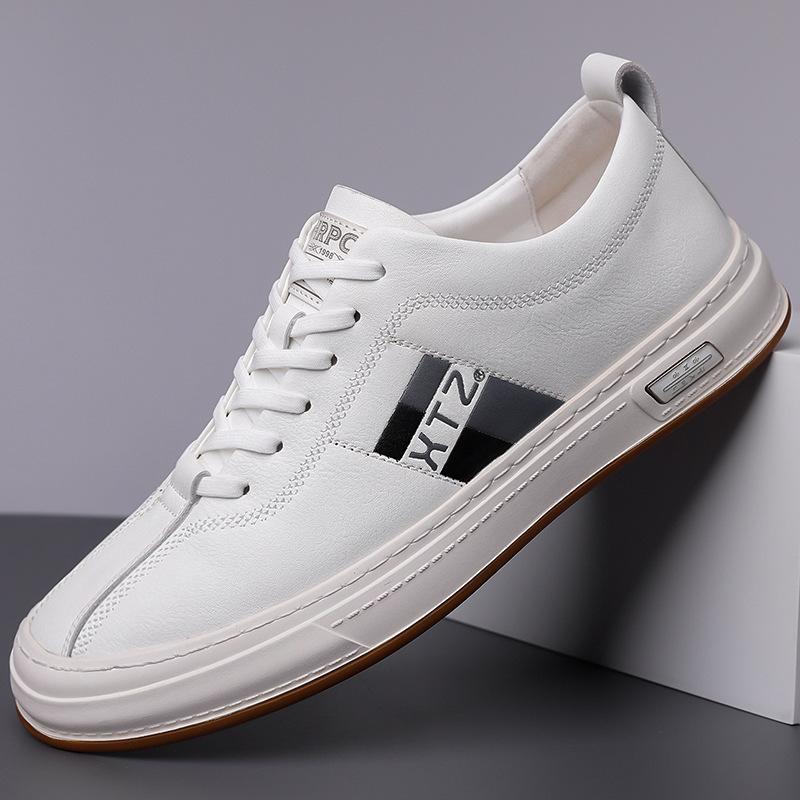 

2024 осень новые мужские туфли ручной работы онлайн повседневные кожаные туфли мужские универсальные модные туфли белые туфли модные туфли 1912 44 белый