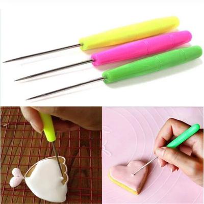2Pcs Cake Scriber Needle Model Tool Icing Carve Sugarcraft Decorate Diy Fondant Cake Cookie Decorating Tools Baking Needle
