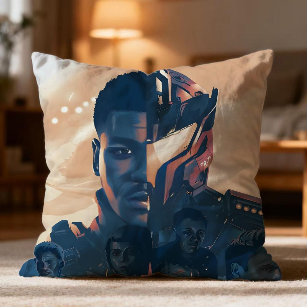 Popular P-PPacific Rim Cushion Cover Soft Washable Pillow Case Multi-Scene for Couch Bed Travel Office Use