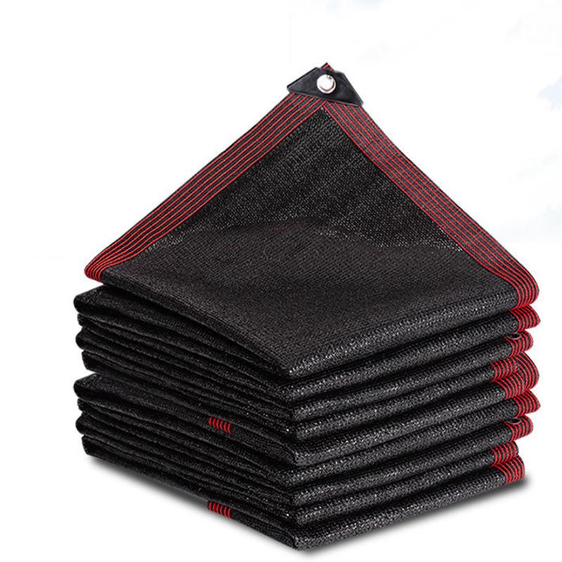 Neues 6-Pin Schwarzes Anti-UV Sonnenschutznetz Gewächshaus Pflanzen Beschattungsschuppen Garten Sichtschutzwand Outdoor Auto Sonnenschutz Pavillon Segel