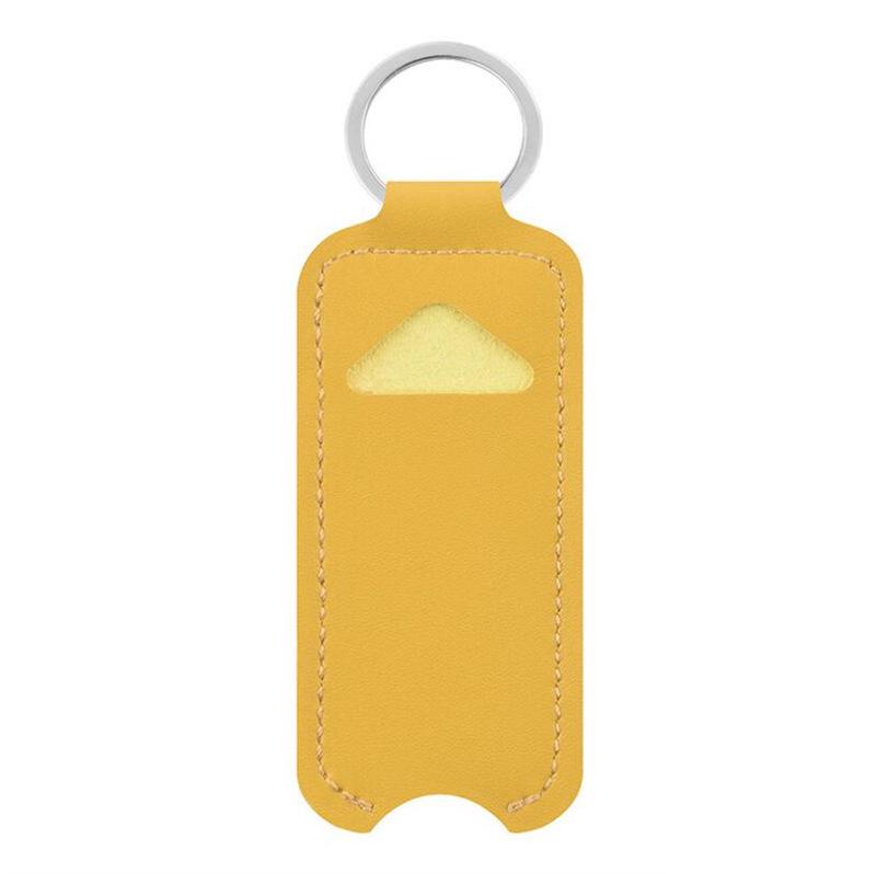 Fashionable Lipstick Keychain Holder and Cosmetic Protective Leather Case