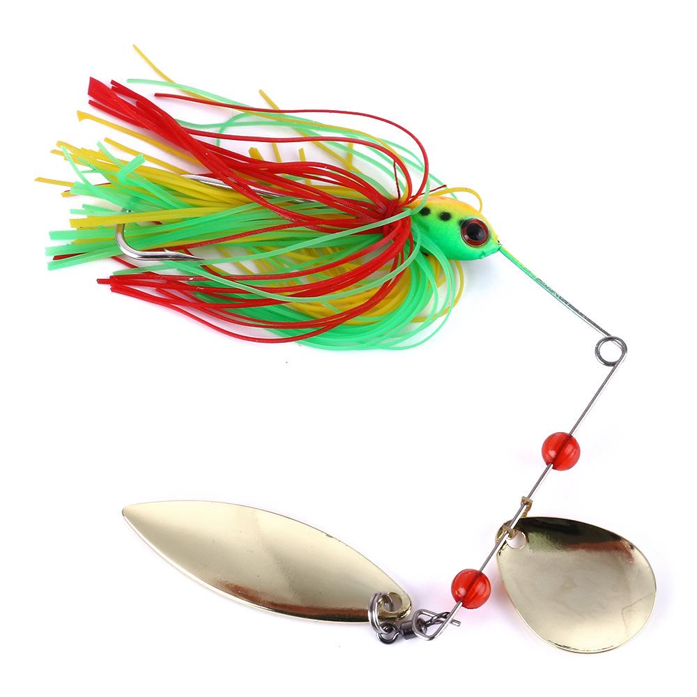 HENGJIA Willow Leaf Alloy Spinner Lure 17g - Anti-Snagging Artificial Bait