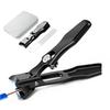 Stainless Steel Professional Nail Clipper, for Thick Toenails, Wide Opening, Anti-Splash, with Safety Lock