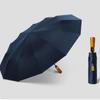 Wood Handle Folding Sun Umbrella 108 Bones Business Umbrella Automatic Umbrella  Rain and Sunshine