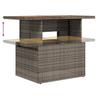 Garden Sofa Set with Storage 8 Pcs Grey Poly Rattan