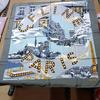 Used CELINE PARIS Scarf Paris Street Design