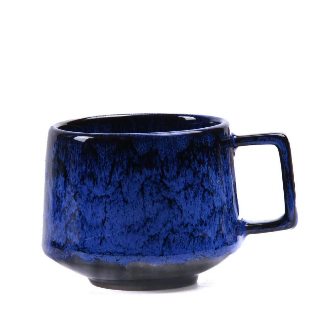 Retro Style 175ml Ceramic Coffee Cup with Handle for Home or Office