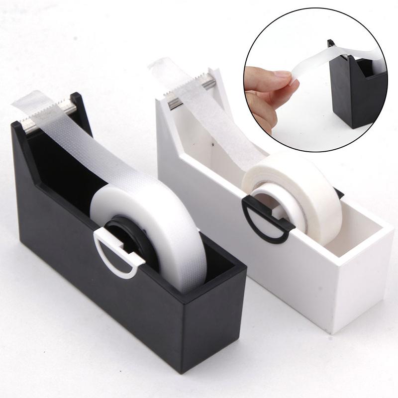 Eyelash Extension Tape Holder Base Lash Adhesive Tape Cutter Dispenser Grafting Lash Plastic Rotating Tape Cutting Makeup Tool