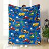 Kinder Bagger Bulldozer Muster Decke Schlafzimmer Decke für Wohnzimmer Sofa Mittagspause Weiche Decke für Freundes Festival Geschenk