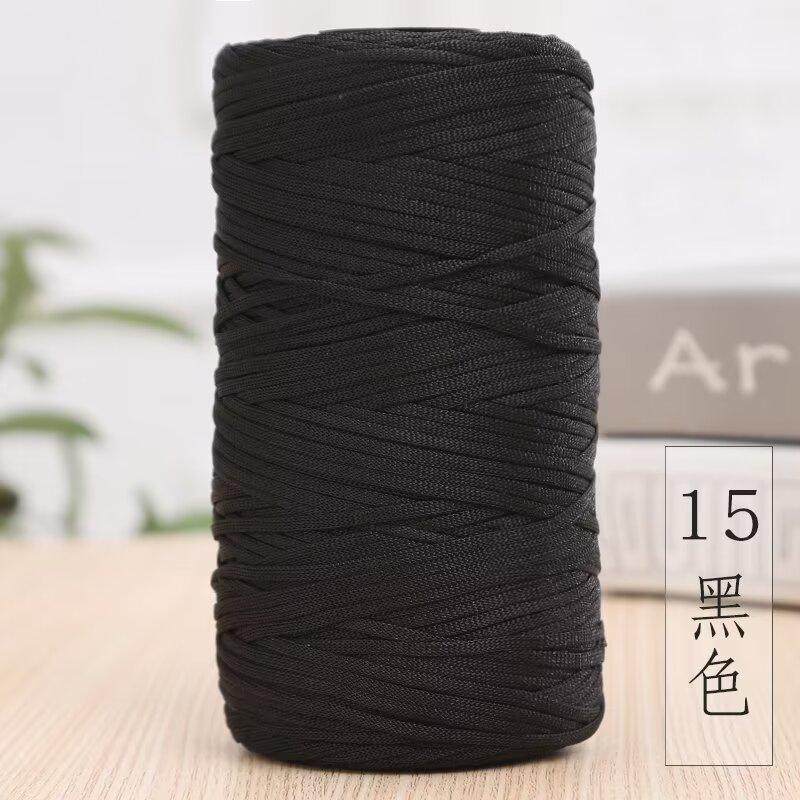 Mercerized Cotton And Linen Flat Belt Thread Light Body Ice Silk Thread Hand Crocheted Diy Hook Bag Hat Seat Cushion Hollow Thread