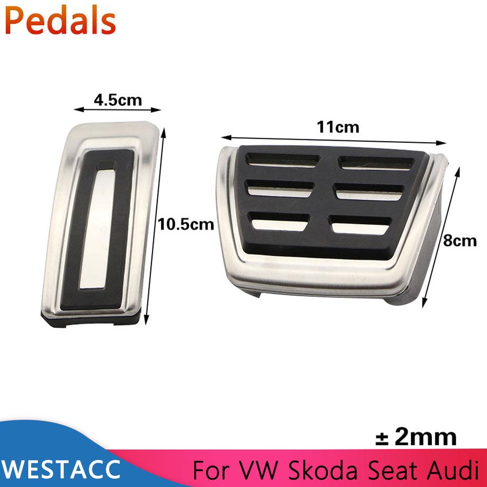 Car Gas Brake Pedals Cover for VW Golf 7 8 Passat B8 Tiguan Jetta Polo Up Skoda Octavia Kadiaq Superb for Seat Ibiza