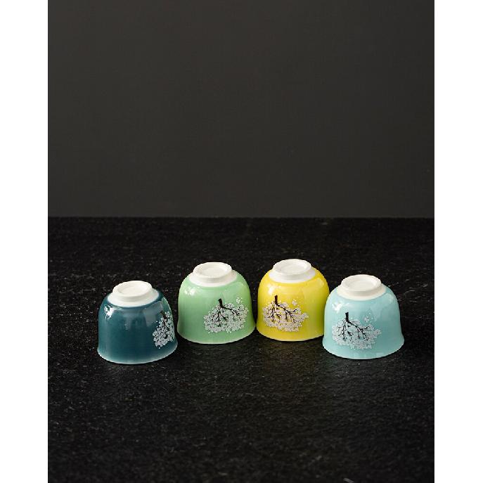 115ml Heat Sensing Color Changing Ceramic Tea Cup Sakura Hope Tree Kung Fu Tea Set