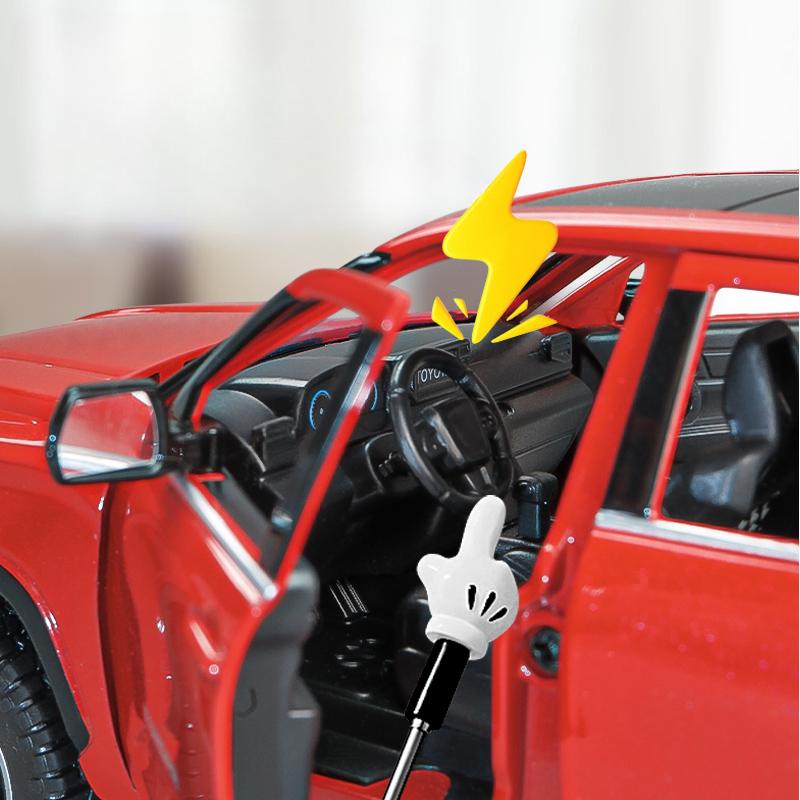 2024 New Simulation 1:24 Scale Toyota TRD Pro Off Road Car Model Metal Diecast Pickup Truck Toys Vehicles for Kids Boys Sound and Light