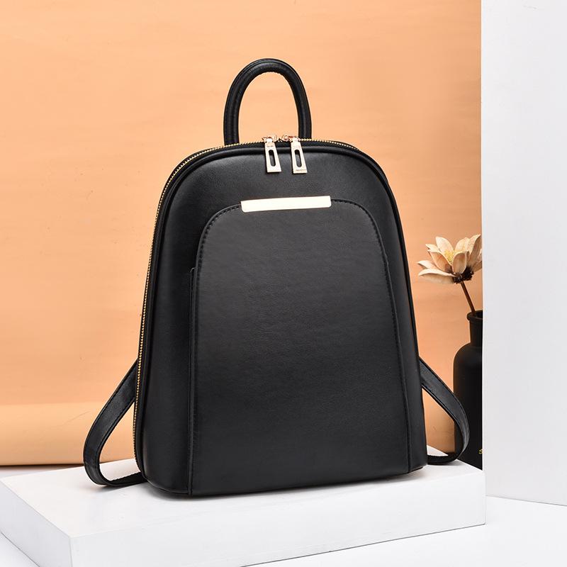 Women's New Fashion Large Capacity Backpack Student Bag with Top Handle