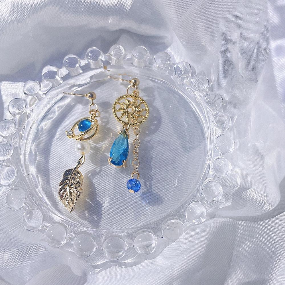 Game Genshin Impact Wanderer Kunikuzushi Scaramouche Cosplay Balladeer Asymmetric Earrings Women Eardrop Jewelry Accessories