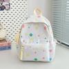 New high-value, fresh and sweet, colored star backpack, high school student large-capacity backpack