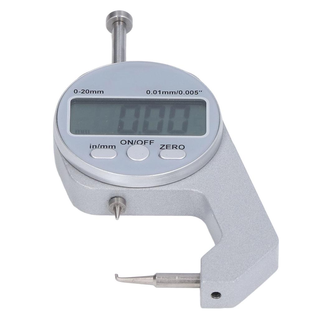 Thickness Gauge 0?20MM Range Digital Display Small Curved Tip Mini Thickness Gauge