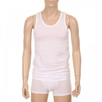 Men S Cotton 140S SleeveleSS Running Amr4314r Wh