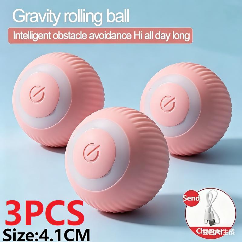 New Interactive Cat Ball Automatic Indoor Cat Toy Electric Roll Ball Cat Games MWJ01