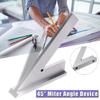 45° 45 Degree Flat Angle Ruler Durable Angle Protractor Tools Set Carpenter