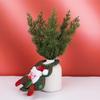 10pcs Green Pine Christmas Leaves Decorations for Home Plastic Vases for Wedding Decorative FlowersDiy Artificial Plants