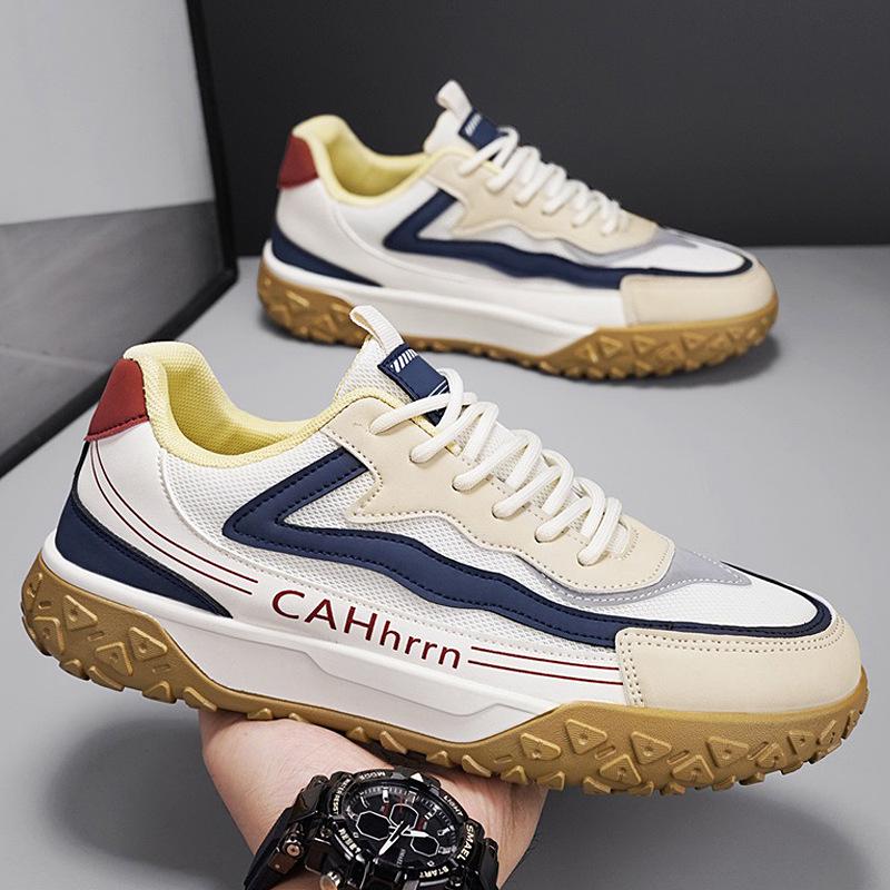 Agan Men s 2026 Spring Mesh Breathable Thick Sole Non-slip Trendy Casual Dad Shoes 42